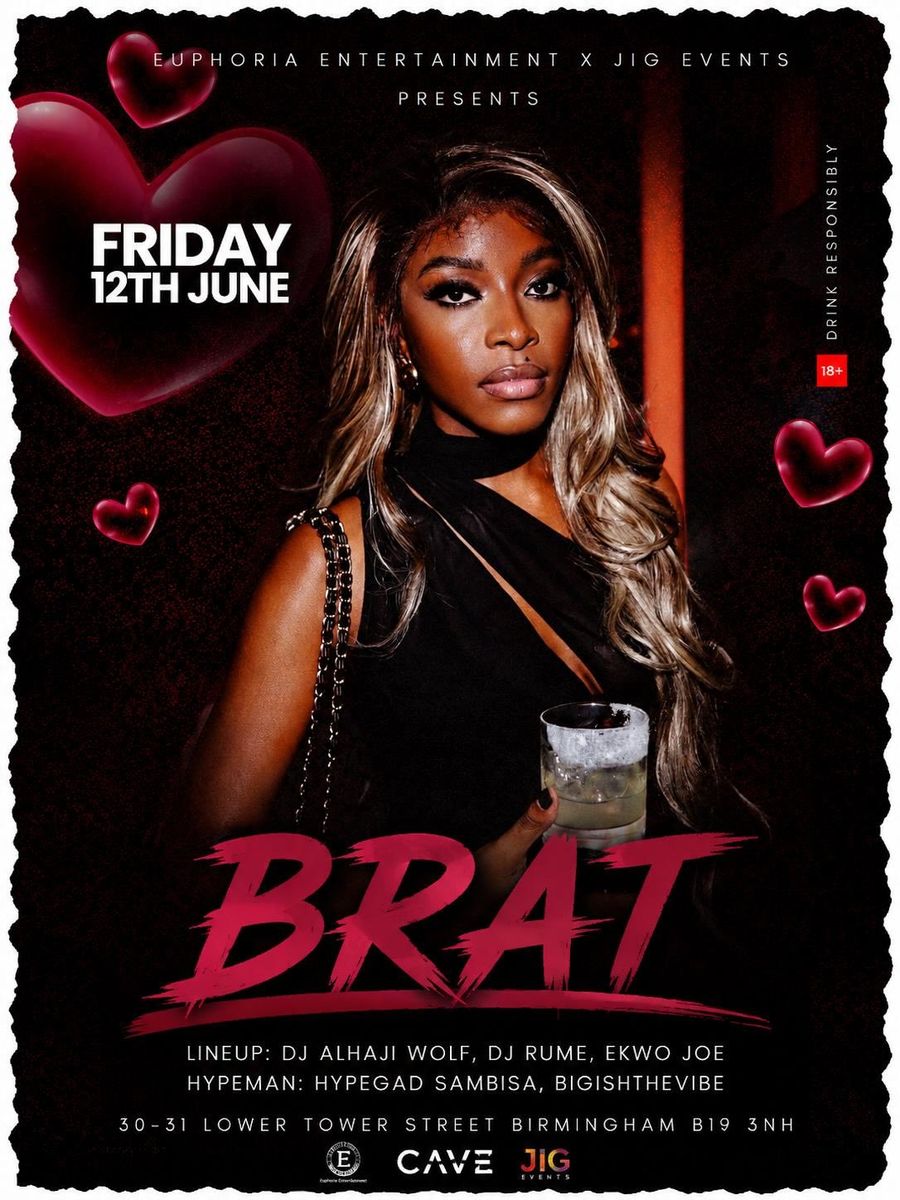 Brat event poster, 12 June 2026