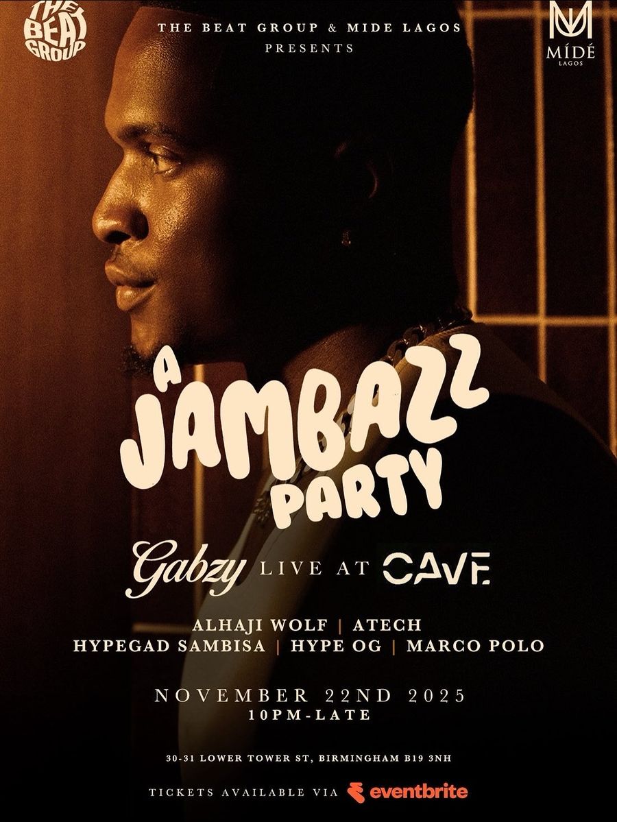 A Jambazz Party event poster, 22 November 2025